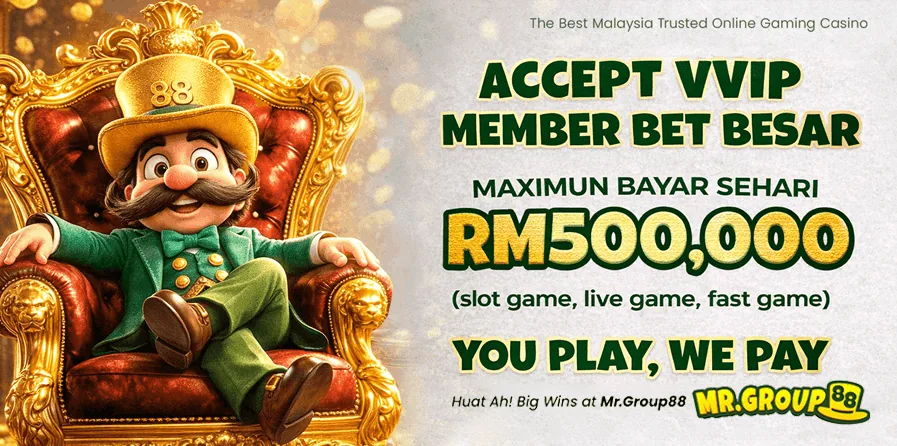 Banner MrGroup88 ahli VVIP dengan had bayaran harian tinggi