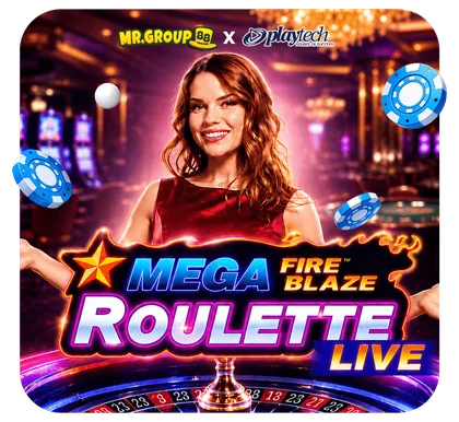 Meja live Mega Fire Blaze Roulette di MrGroup88
